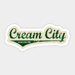 Cream City Sticker